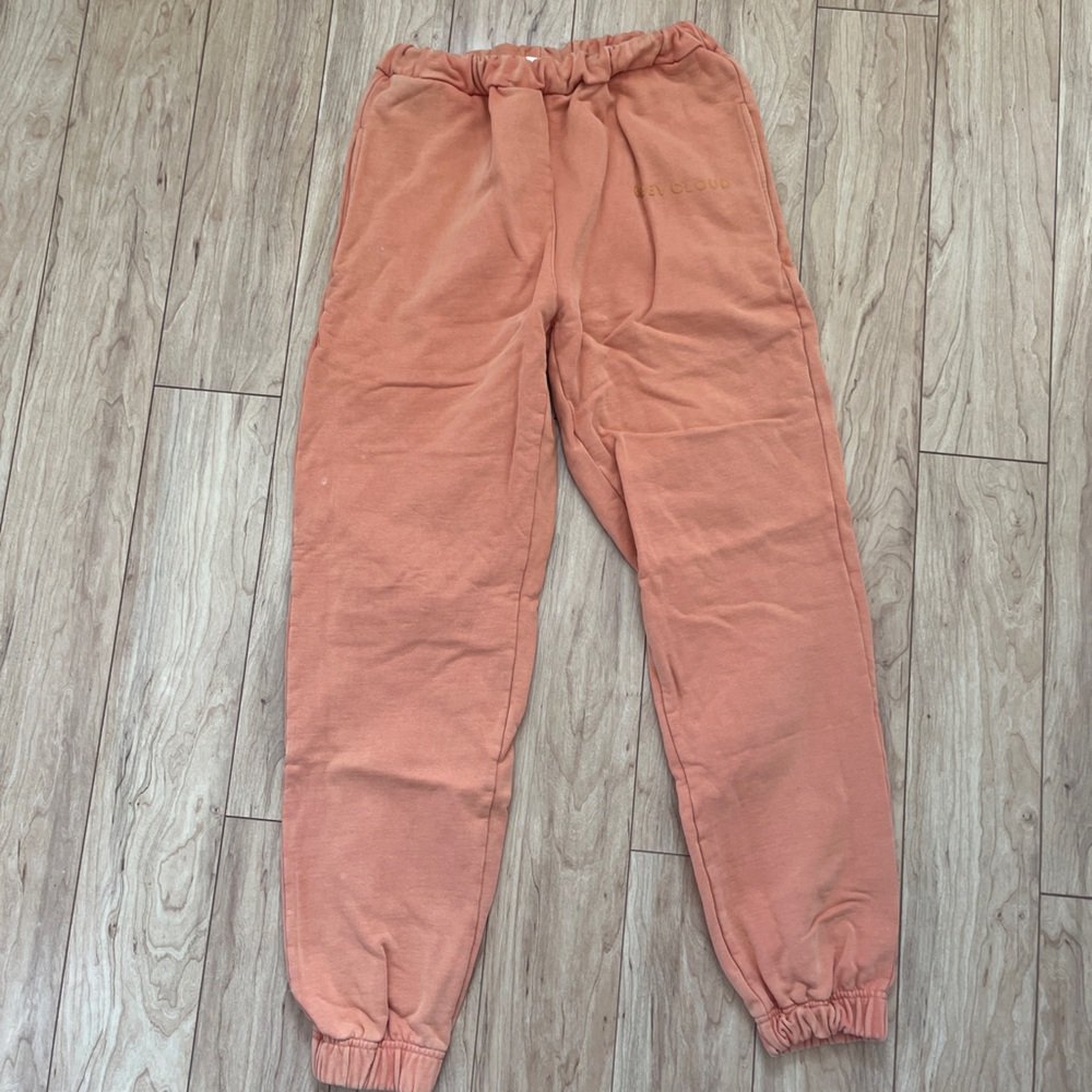 Coral Grey Cloud Jogger Pants